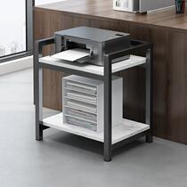 Printer cabinet small apartment desk storage rack floor-standing removable storage rack computer host bracket