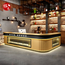 Retro Wine Bar Terrace Industrial Wind Restaurant Hotel Barbecue Front Desk Special Corner Cashier Desk Reception Customised