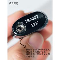 Going abroad TSA customs password lock suitcase small lock checked customs clearance luggage zipper padlock travel bag anti-theft lock