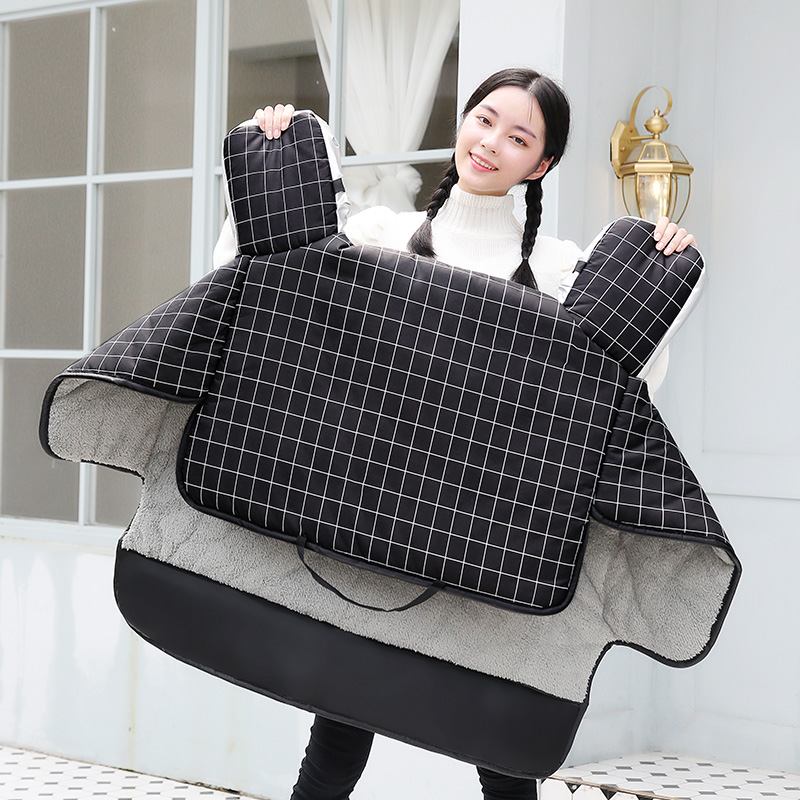 Electric car windshield quilt winter plus velvet thick small rainproof battery motorcycle cold-proof tram waterproof windproof cover