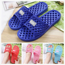 Bath Slippers Leaky Bathroom Non-slip Male And Female Hollowed-out Massage Toilet Cool Slippers Home Indoor winter
