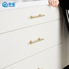 Small Brass Handle, Light Luxury Nordic French Style Wardrobe Door Handle, Drawer Gold Single-Hole Small Handle, Solid Pure Brass