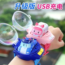 Child Watch Toy 4 Male Girl Cartoon Toddler Remote Control Car Electric Small Car Kindergarten Baby Gift 3 years old
