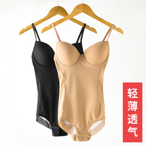 Tingmei shapewear one-piece postpartum thin summer slim fit body full body close-up bunches waist shaping burnout in the body fat