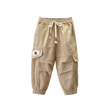 Boy Clothing Boy Pants Spring Autumn style 2023 new children Fall long pants Children autumn clothes handsome gas tooling casual pants