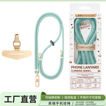 Lanière japonaise pour téléphone portable cou suspendu bandoulière rétractable réglable anti-perte étui universel pour téléphone portable solide et durable style long