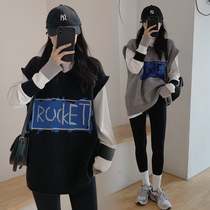 Pregnancy Woman Clothing Autumn Clothing Fashion style 2021 New fall sweaters womens blouses Spring-autumn-style net red autumn autumn and winter clothing