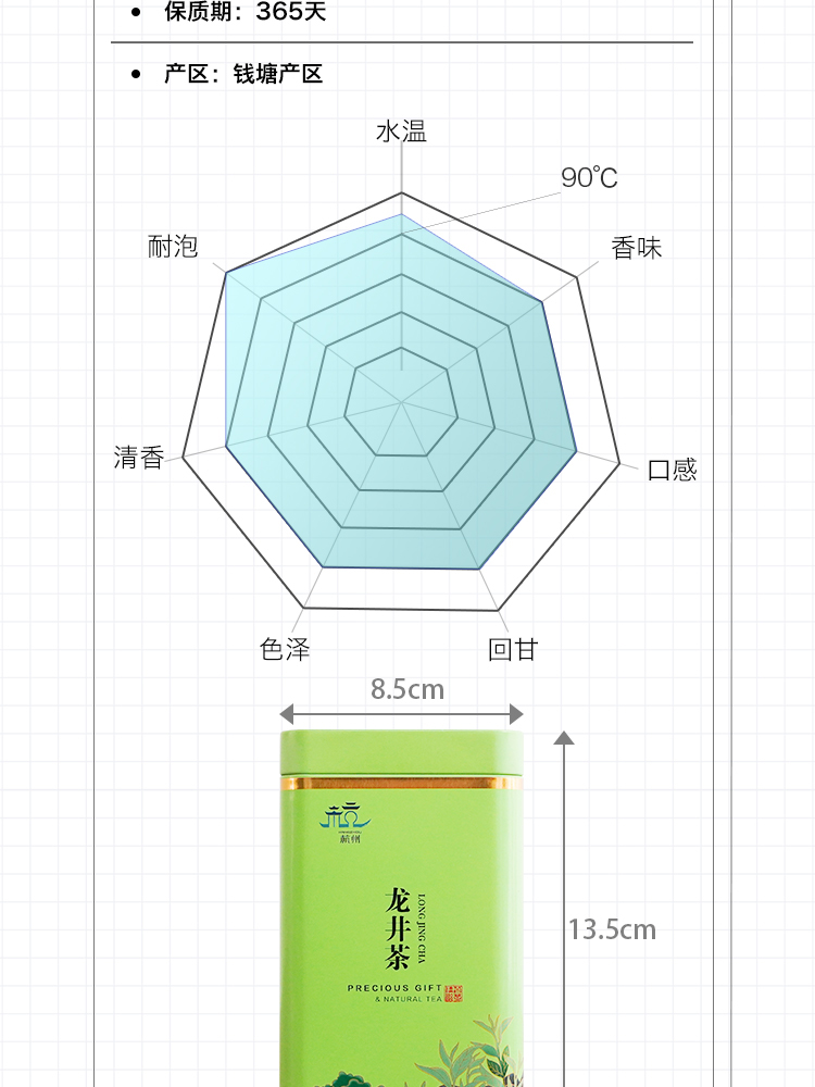 仁牌正宗杭州龙井茶云山雨前小罐品鉴装