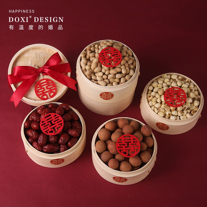 Wedding Supplies Early Childbirth Takako Mold Press Bed Ornament Many Wedding Room Decoration Arrangement Candy Steamer Set Gift Box