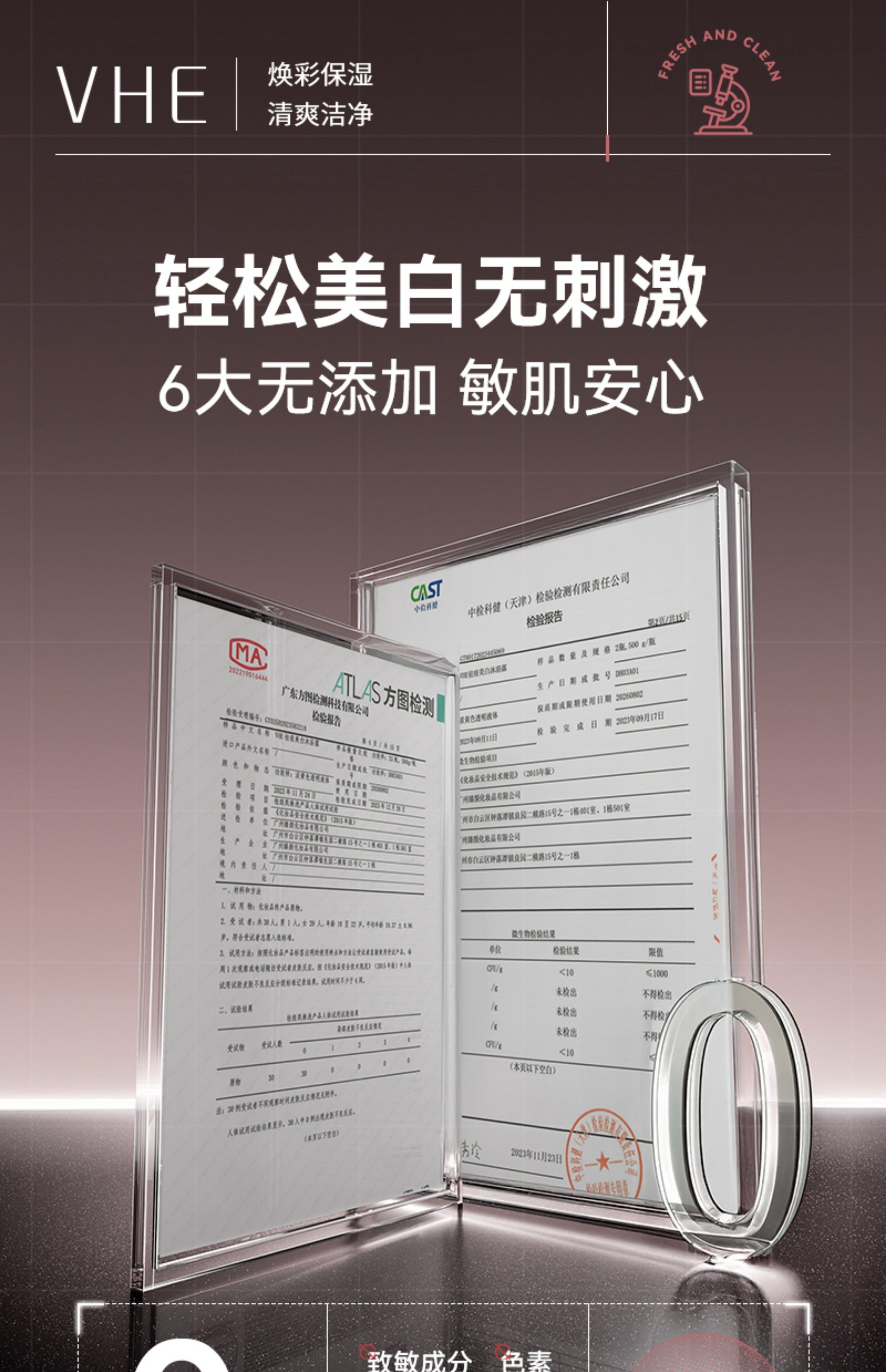 【中國直郵】 VHE 祛痘美白沐浴露 全身煥發保濕水潤持久留香乳液洗護男女 400g/瓶