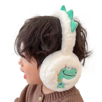 Cute little dinosaur childrens earmuffs winter boys and girls ear warmer baby earmuffs ear bags ear covers ear hat ear warmer