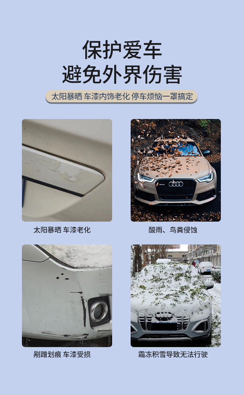 Mercedes-Benz E300 C260L GLC260 GLC300 GLK300 car cover Oxford canvas car cover for sun and rain protection