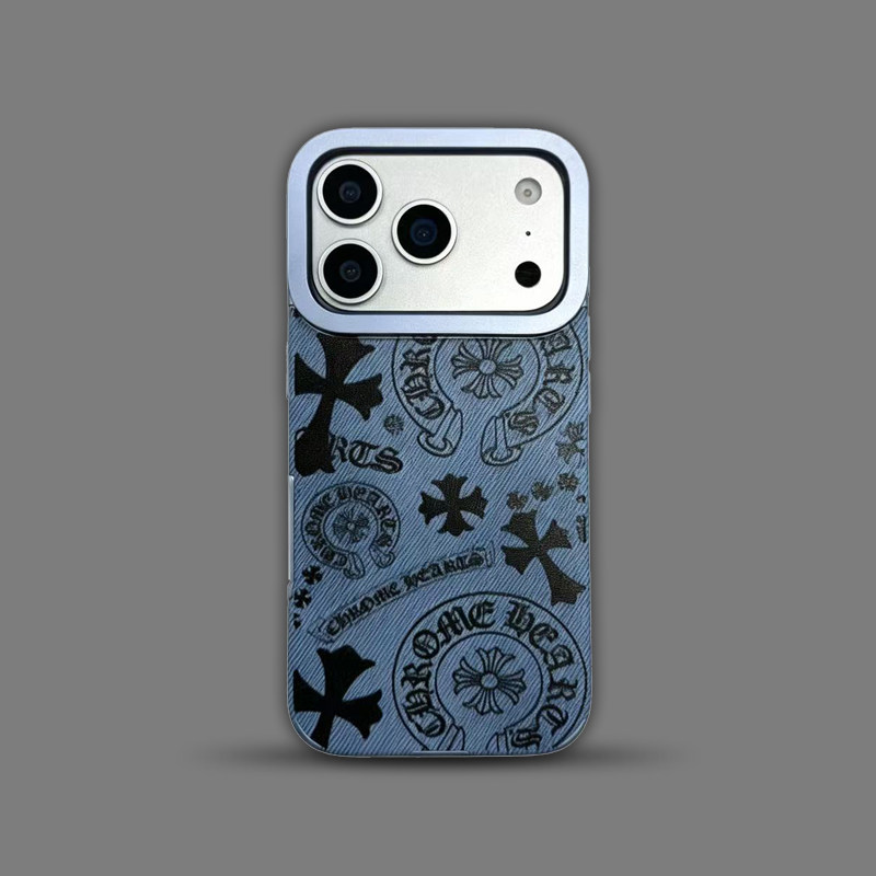 Chrome Hearts Cross Pattern iPhone Case