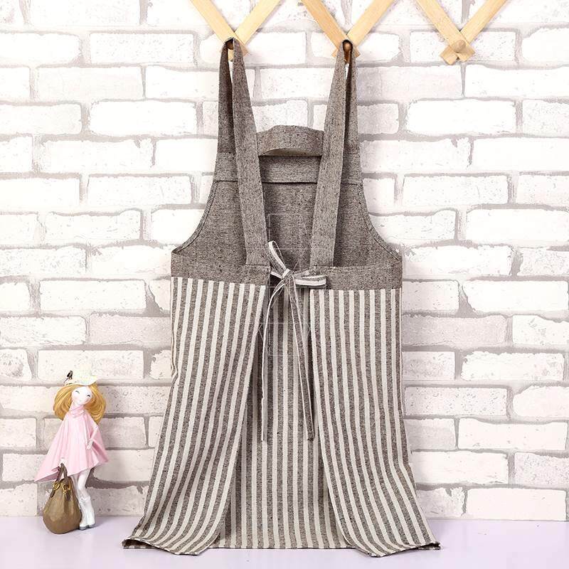 High-end apron for women's home kitchen zj202008 room 2022 new style high-end cotton apron for adults to cook and wear