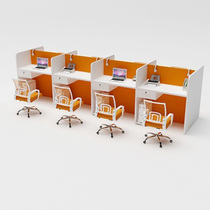 Staff desk screen wind power pin small card seat 6 four 4-person staff station sales card seat table and chair combination