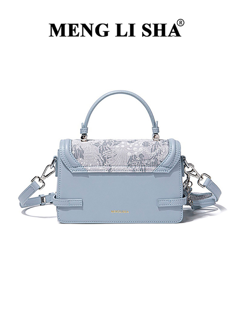 Light Luxury Retro High-End Embroidered Small Square Bag for Women, Crossbody 2025 New Style, Versatile for Work and Commuting, Shoulder and Handbag