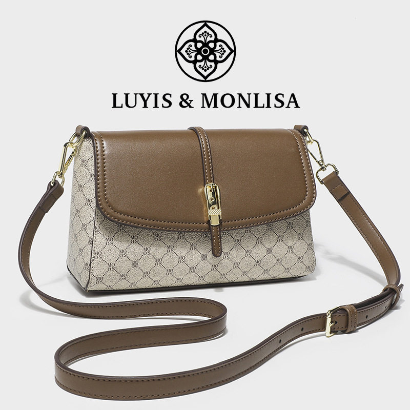 Women's Commuter Crossbody Bag, Middle-Aged Mother's Bag, Women's 2025 New Fashion Large-Capacity High-End Single-Shoulder Small Square Bag