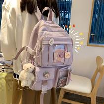 Double Shoulder Bag Han Edition High CUHK Capacity Minimalist Light College Wind Campus Backpack Early School Students College Students Out Tour School Bags Girls Sails Bag