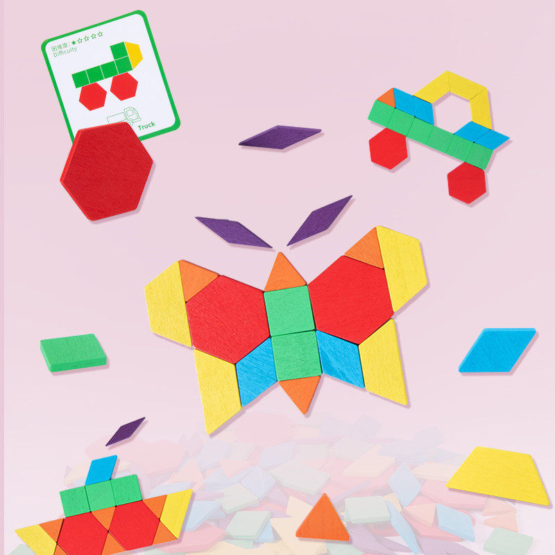 Creative Shapes Puzzle 155 Grain Colorful Building Blocks Male Girl shape 100 change without limiting one of the various gameplay 2 years old