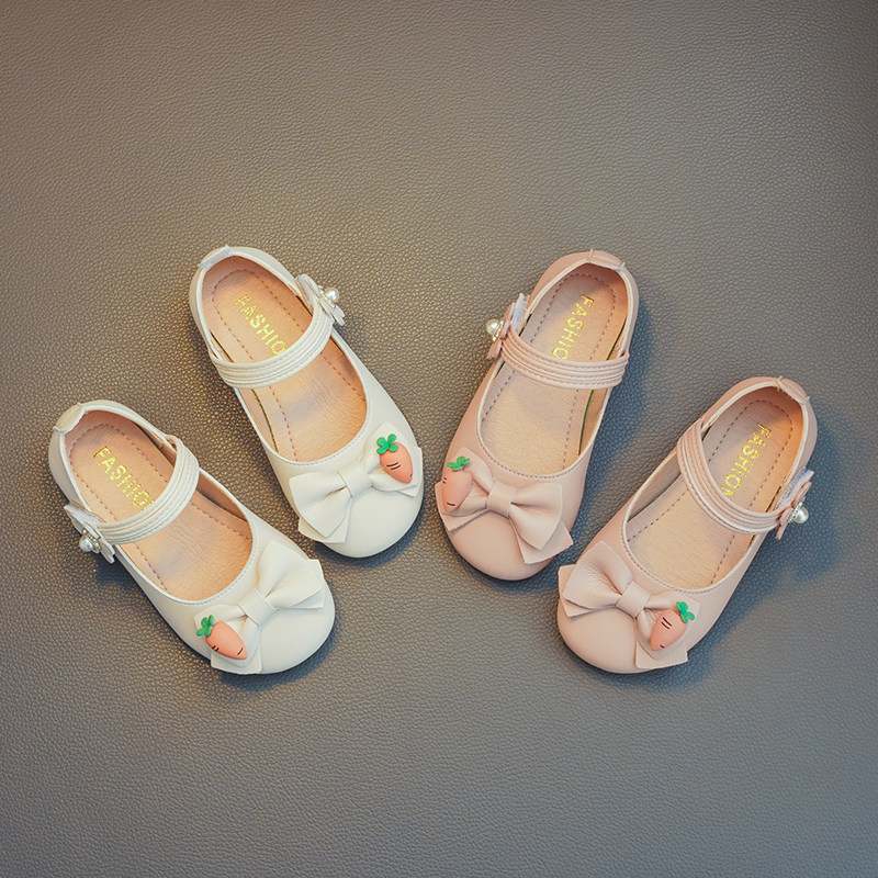 Korean Boy Shoes 2022 Summer New Girl Flat Bottom Low Heel Magic Stick Cute Temperament Single Shoes Baby Casual Shoes