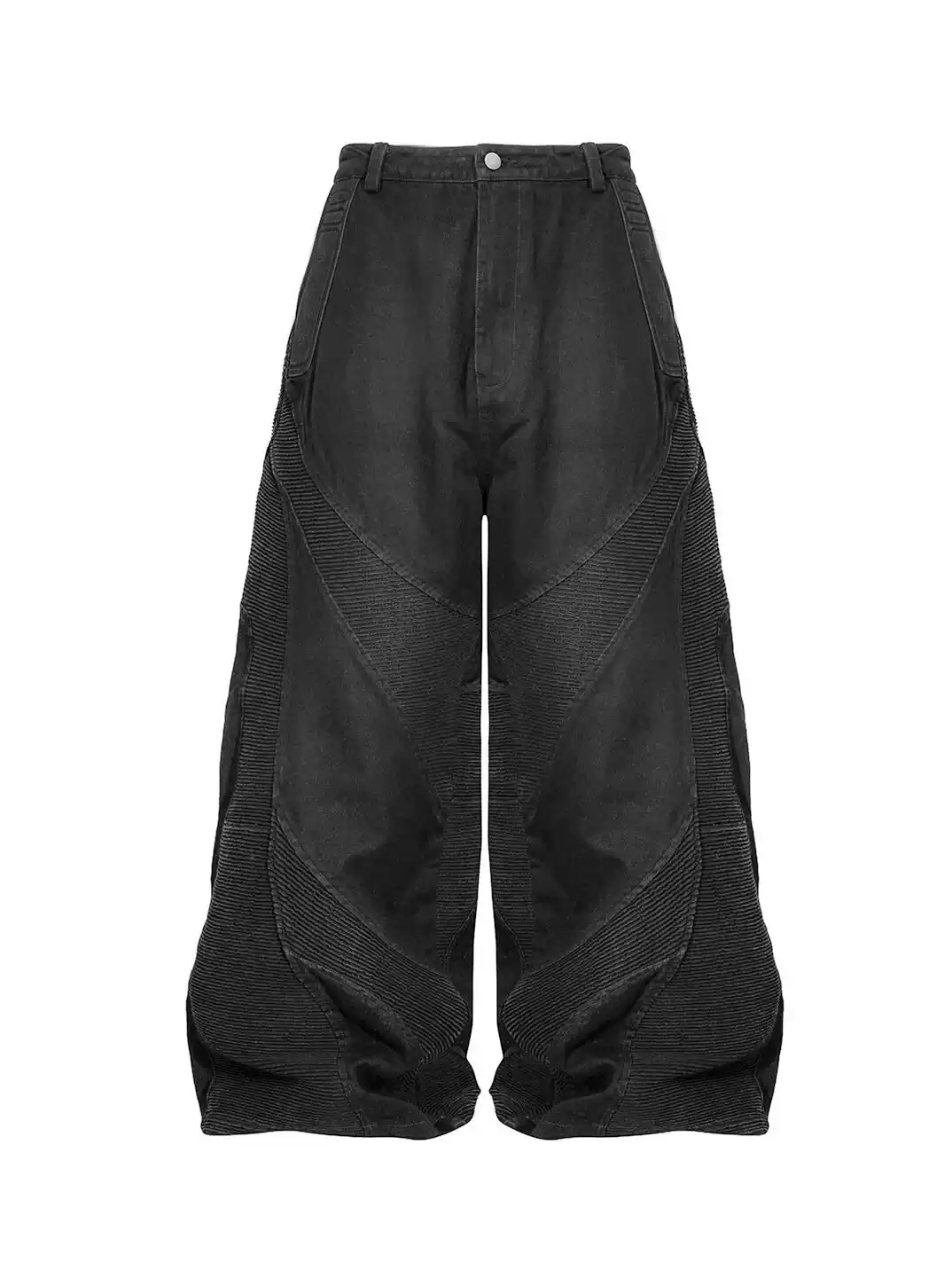 REBEL WAVE 25ss “ЯЁD” コーティング ワックス フレアパンツ ショーツ 