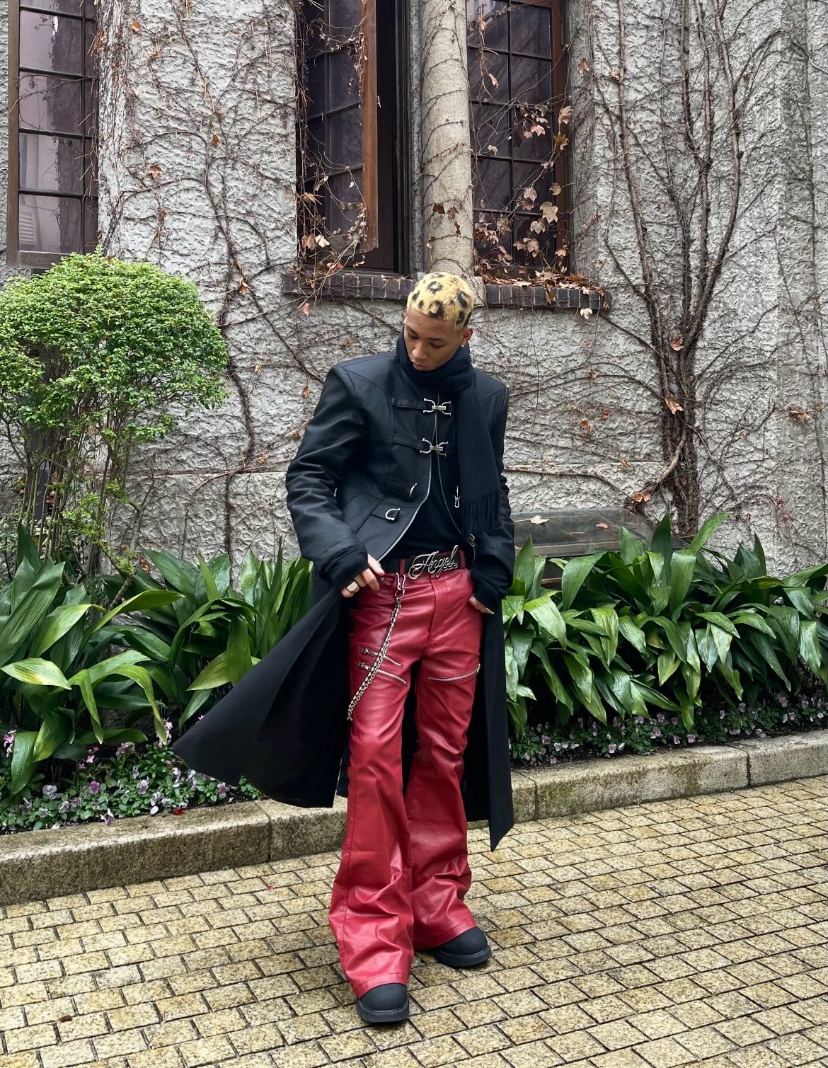 REBEL WAVE レッドブーツカットデニム world.taobao.com: Rebel Wave 25Ss “Яёd” Liquid Metal Red Coated