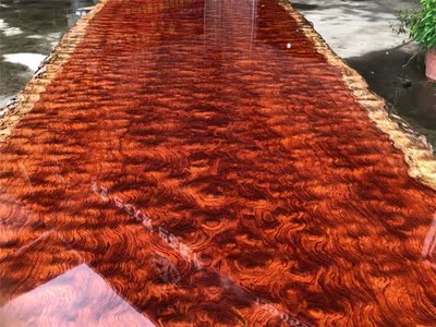533*120*10 2 Water Ripple Bahua Big Board Grimace Pattern Brazilian Rosewood Solid Wood Tea Table Dining Table