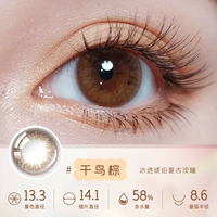 [Тысячи птиц коричневых] естественный светло -коричневый, прозрачный ледяной ретро -зрачок