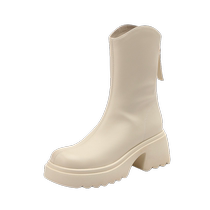 Daphne ~French short boots for women winter velvet and thickened 2024 new thick-soled versatile Martin boots