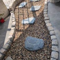 Vegetable Garden Fenced Edge Stone Courtyard Garden Walking Side Stone Walled Edge Stone Blocking Earth Stone Masonry Flowers and Lace Side Vegetable Ground Partition