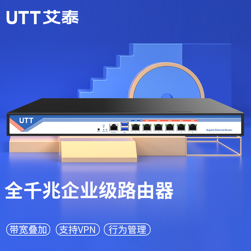 UTT AIT 4240G マルチWANポート搭載エンタープライズギガビットルーター/インターネット動作管理/VPN/AC/400Mbpsポータブルサーバー