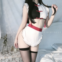 Secondary Metaclassical Disc Buckle Female Maid Apron Girl DRESS GIRLS SLEEVE PLAYFUL SWEET AND BEAUTIFUL AGARIC SIDE MINI STRAP SKIRT ATTACK SPEED SOCKS