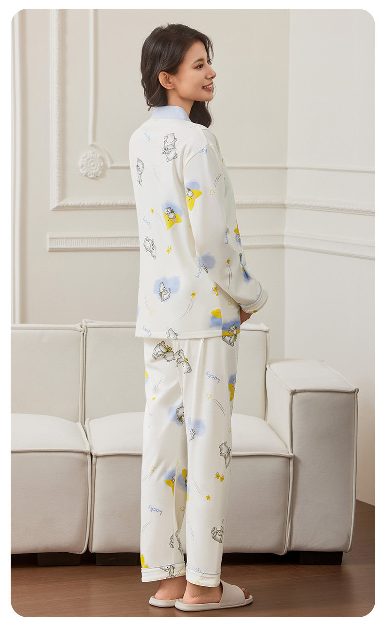 月子服春秋产后孕妇家居服套装大码哺乳睡衣产妇怀孕期女款夏季 — 20