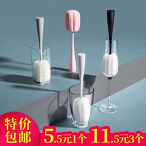Vertical Long Handle Cup Brushed Insulated Cup Sponge Wash Cup Brushed Milk Bottle Brushed Clear Wash Glass Cup Cleaning Brush