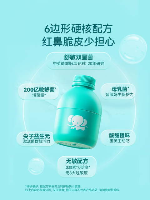 Wonderlab Children's Immunity Supplement ™ Probiotics for Sensitive Noses, 2 Bottles of Prebiotics Trial Pack