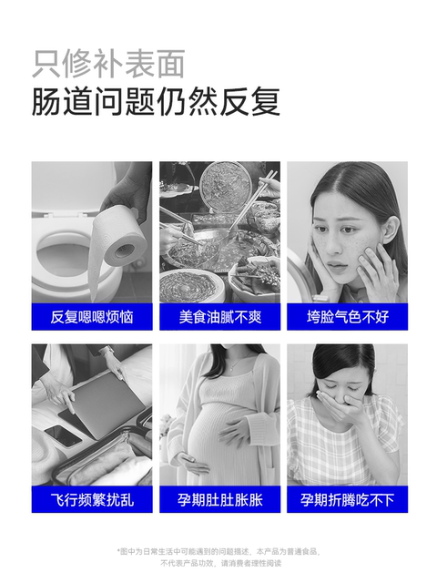 Wonderlab Small Blue Bottle Ready-To-Eat Probiotics for Adults, Kidsren, Women, Gastrointestinal Tract Prebiotics 40 Bottles