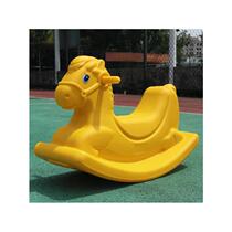 Trojan adults can sit on the baby rocking chair. Childrens rocking horse anti-fall plastic model large size 6 years old anti-rollover