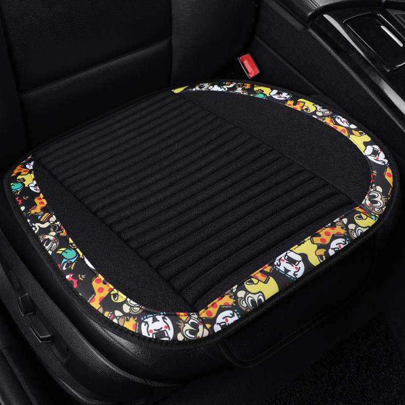 Winter Buckwheat Hull Car Cushions Single Sheet All Season Universal Without Backrest Cartoon Three sets non-slip Hemp Cloth Seat Cushion-Taobao