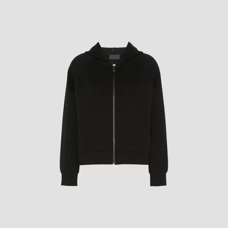 Women's Zipper Jacket, Simple Sporty Style, Hooded Zipper Sweatshirt, Women's Black Loose Long-Sleeved Cardigan, Casual Top Women's Zipper Jacket, Simple Sporty Style, Hooded Zipper Sweatshirt, Women's Black Loose Long-Sleeved Cardigan, Casual Top
