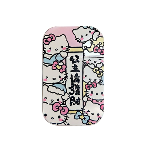 Ветрозащитная мультяшная металлическая розовая зажигалка для принцессы, популярно в интернете, делается под заказ