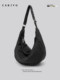 Cakjvg Korean Style Unisex Ultra-Lightweight Sports Large-Capacity Waterproof Nylon Dumpling Bag Single Shoulder Crossbody Bag