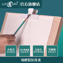 Large Number Sketching Board Clips Sketchbook Sketching Multifunction Mill Lead Strong Painting Clips Photo Clips Fine Art Tools Fine Arts Students Special Beginology Speed Writing Long Tail Clip Sketching Paper Water Powder Paper Clip