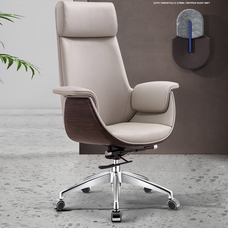 Office Lift Manager High-end President Chair High-end Chair High-Level Backchair Comfortable Luxury Leather Bridge Roads