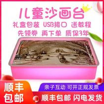 Sand Painting Bench Girl Professional Creative Beginners Graffiti Diy Handmade Suit Color Material Nets Red Big Children Toys