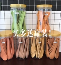 Edible tableware can eat chocolate bowl chopsticks can eat Internet red can eat biscuits bowl and spoon tricky