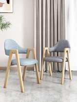 Nordic Dining Chair Casual Sloth back chair Home desk stool student writing a character chair Milk Tea Shop Table and chairs