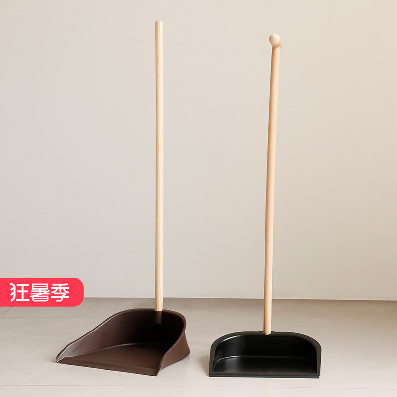 Yizhichu Solid Wood Handle Dustpan, Simple Iron Dustpan, Stainless Steel Trash Can, Plastic Dustpan, Extra Large Size Yizhichu Solid Wood Handle Dustpan, Simple Iron Dustpan, Stainless Steel Trash Can, Plastic Dustpan, Extra Large Size