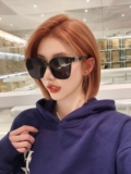 Белые брендовые солнцезащитные очки, в корейском стиле, изысканный стиль, популярно в интернете, по фигуре