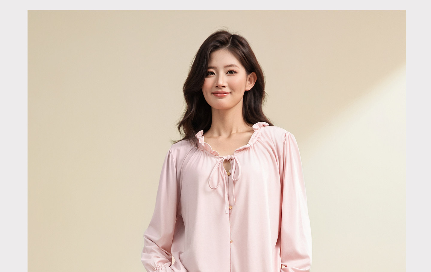 宫熏莫代尔月子服产后睡衣家居四季薄款孕妇抗菌哺乳喂奶服套装 — 49