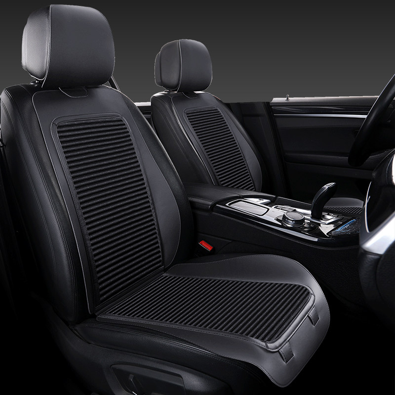 Car seat cushion four seasons universal saddle cushion half-pack health buckwheat linen single seat breathable high-end light luxury seat cushion